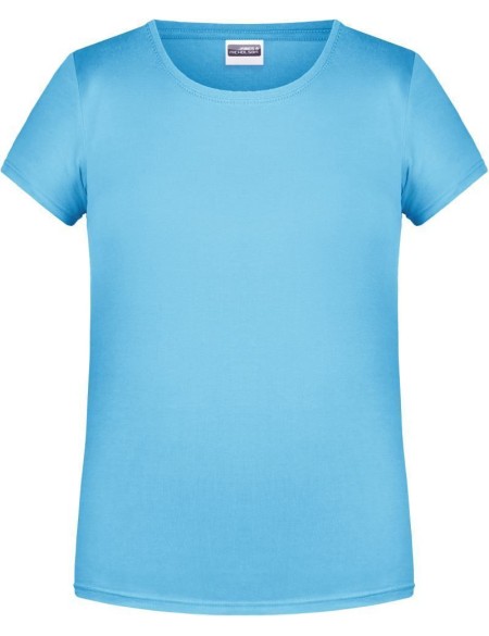 James+Nicholson Mädchen-T-Shirt aus Bio-Baumwolle 8007G – Himmelblau XL