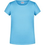 James+Nicholson Mädchen-T-Shirt aus Bio-Baumwolle 8007G – Himmelblau XXL