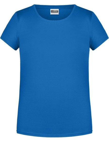 James+Nicholson 8007G Bio-Baumwoll-T-Shirt für Mädchen – Kobalt M