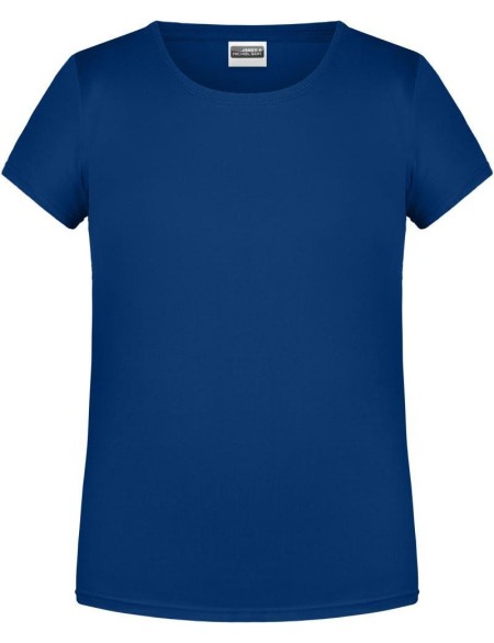 James+Nicholson Mädchen-T-Shirt aus Bio-Baumwolle 8007G – Dark Royal S