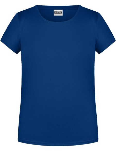 James+Nicholson Mädchen-T-Shirt aus Bio-Baumwolle 8007G – Dark Royal XXL