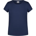James+Nicholson Mädchen-T-Shirt aus Bio-Baumwolle 8007G – Marineblau L
