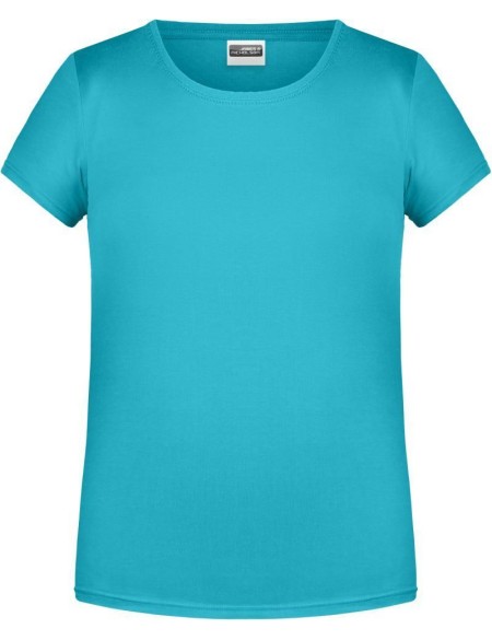 James+Nicholson Mädchen-T-Shirt aus Bio-Baumwolle 8007G – Pacific S