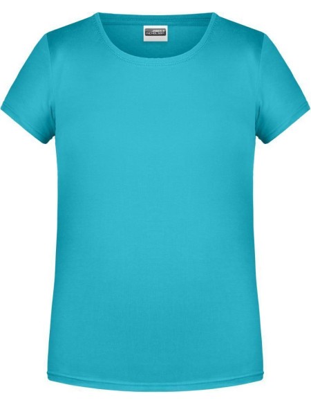 James+Nicholson Mädchen-T-Shirt aus Bio-Baumwolle 8007G – Pacific L