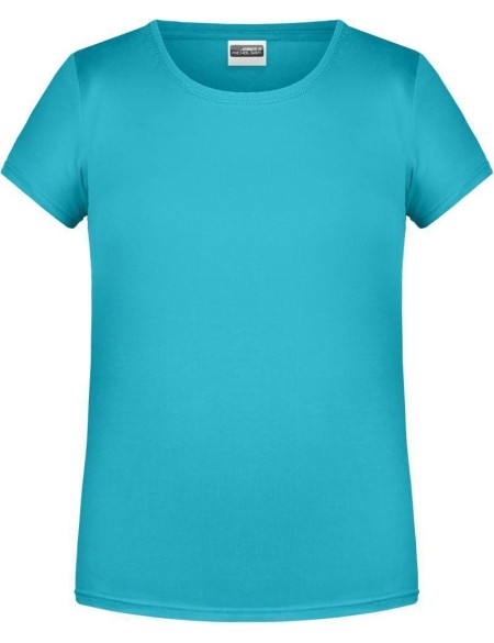 James+Nicholson 8007G Mädchen-T-Shirt aus Bio-Baumwolle – Pacific XL