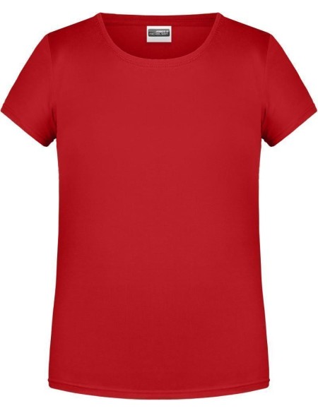 James+Nicholson 8007G Mädchen-T-Shirt aus Bio-Baumwolle – Rot XXL