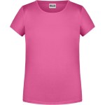 James+Nicholson Mädchen-T-Shirt aus Bio-Baumwolle 8007G - Pink M