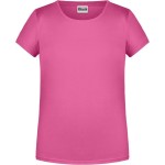 James+Nicholson 8007G Mädchen-T-Shirt aus Bio-Baumwolle – Pink XL