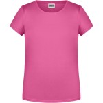 James+Nicholson Mädchen-T-Shirt aus Bio-Baumwolle 8007G – Pink XXL