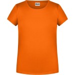 James+Nicholson Mädchen-T-Shirt aus Bio-Baumwolle 8007G – Orange XS