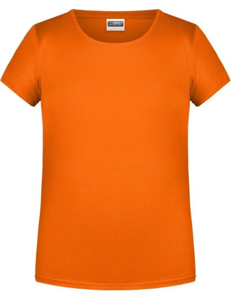 James+Nicholson Mädchen-T-Shirt aus Bio-Baumwolle 8007G - Orange S