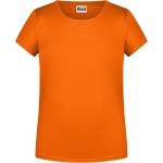 James+Nicholson Mädchen-T-Shirt aus Bio-Baumwolle 8007G - Orange L