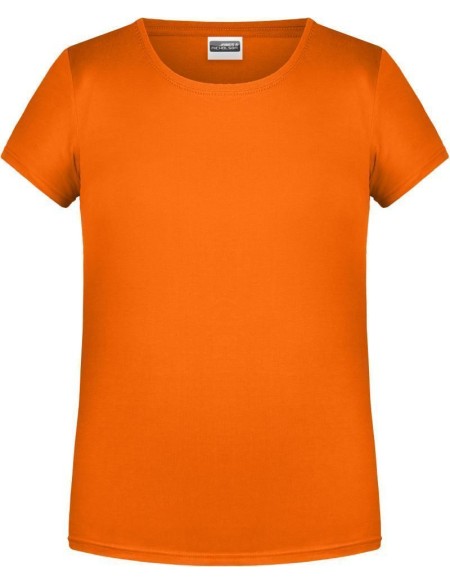James+Nicholson Mädchen-T-Shirt aus Bio-Baumwolle 8007G - Orange L