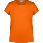 James+Nicholson 8007G Bio-Baumwoll-T-Shirt für Mädchen – Orange XL