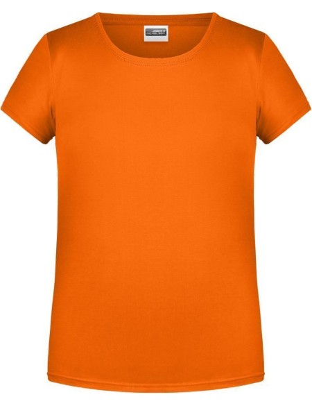James+Nicholson 8007G Bio-Baumwoll-T-Shirt für Mädchen – Orange XL