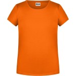 James+Nicholson 8007G Mädchen-T-Shirt aus Bio-Baumwolle – Orange XXL