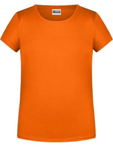 James+Nicholson 8007G Mädchen-T-Shirt aus Bio-Baumwolle – Orange XXL