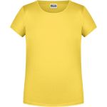 James+Nicholson Mädchen-T-Shirt aus Bio-Baumwolle 8007G – Gelb M