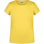 James+Nicholson Mädchen-T-Shirt aus Bio-Baumwolle 8007G – Gelb S