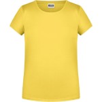 James+Nicholson Mädchen-T-Shirt aus Bio-Baumwolle 8007G – Gelb M