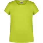 James+Nicholson Mädchen-T-Shirt aus Bio-Baumwolle 8007G – Säuregelb S