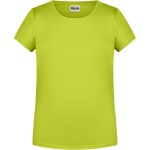 James+Nicholson 8007G Mädchen-T-Shirt aus Bio-Baumwolle – Säuregelb XS