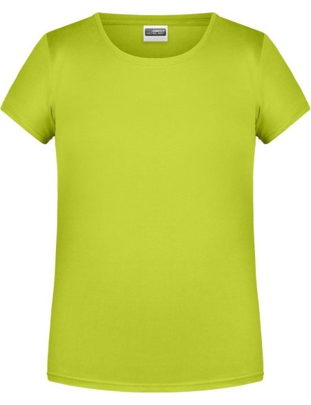James+Nicholson 8007G Mädchen-T-Shirt aus Bio-Baumwolle – Säuregelb XS