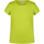 James+Nicholson Mädchen-T-Shirt aus Bio-Baumwolle 8007G – Säuregelb S