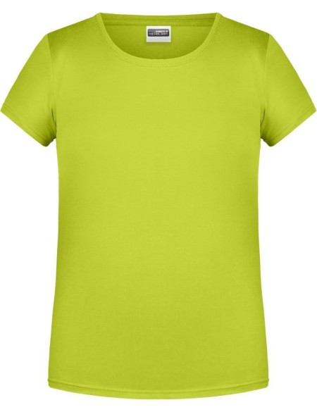James+Nicholson Mädchen-T-Shirt aus Bio-Baumwolle 8007G – Säuregelb S