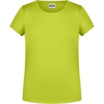 James+Nicholson 8007G Mädchen-T-Shirt aus Bio-Baumwolle – Säuregelb XL