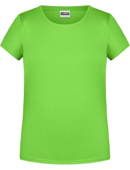 James+Nicholson Mädchen-T-Shirt aus Bio-Baumwolle 8007G – Limettengrün XS