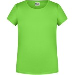 James+Nicholson Mädchen-T-Shirt aus Bio-Baumwolle 8007G – Limettengrün S