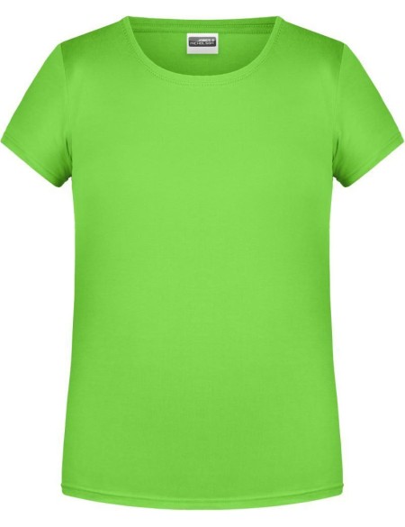 James+Nicholson Mädchen-T-Shirt aus Bio-Baumwolle 8007G – Limettengrün S