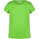 James+Nicholson Mädchen-T-Shirt aus Bio-Baumwolle 8007G – Limettengrün M