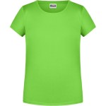 James+Nicholson Mädchen-T-Shirt aus Bio-Baumwolle 8007G – Limettengrün L