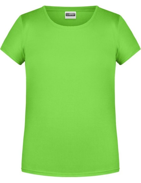 James+Nicholson Mädchen-T-Shirt aus Bio-Baumwolle 8007G – Limettengrün L
