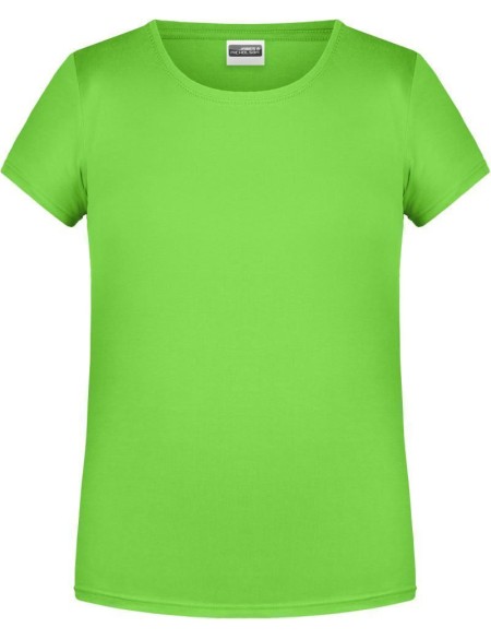 James+Nicholson Mädchen-T-Shirt aus Bio-Baumwolle 8007G – Limettengrün XXL
