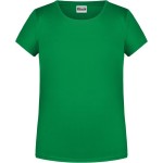 James+Nicholson Mädchen-T-Shirt aus Bio-Baumwolle 8007G – Farngrün S