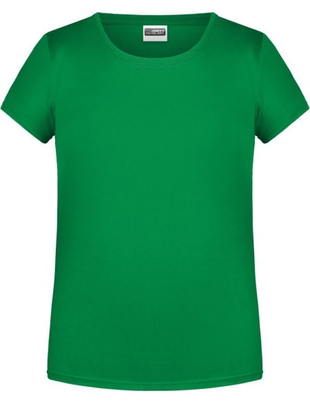 James+Nicholson 8007G Mädchen-T-Shirt aus Bio-Baumwolle – Farngrün XL