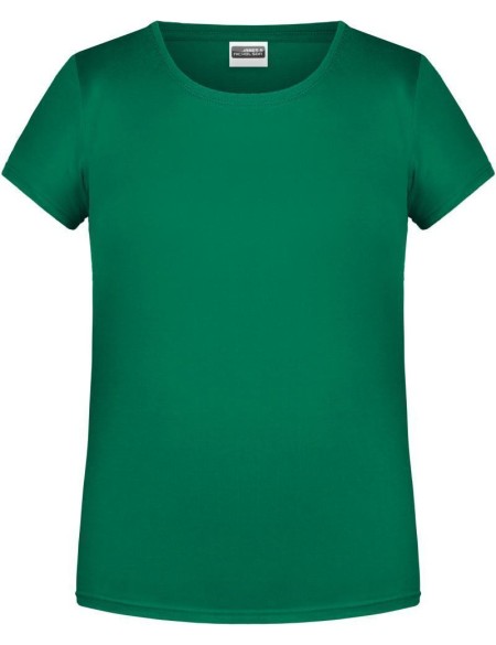 James+Nicholson Mädchen-T-Shirt aus Bio-Baumwolle 8007G – Irischgrün XL