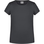 James+Nicholson Mädchen-T-Shirt aus Bio-Baumwolle 8007G - Graphit M