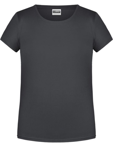 James+Nicholson T-Shirt aus Bio-Baumwolle für Mädchen 8007G – Graphite XXL