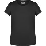 James+Nicholson 8007G Mädchen-T-Shirt aus Bio-Baumwolle – Schwarz XS