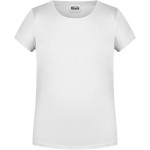 James+Nicholson Mädchen-T-Shirt aus Bio-Baumwolle 8007G – Weiß M