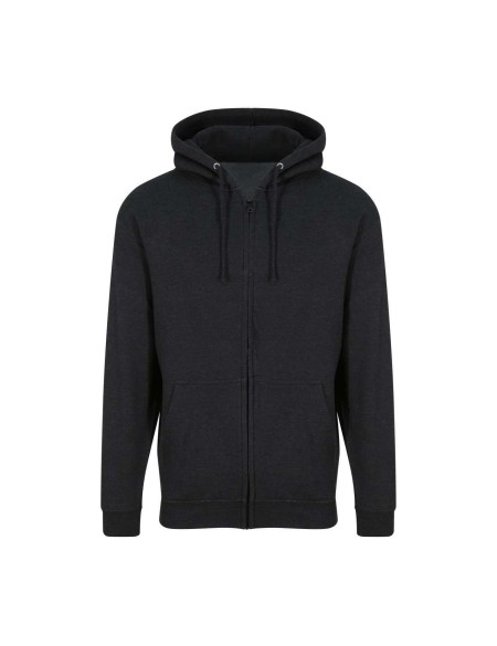 Herren-Kapuzenpullover mit Reißverschluss ZOODIE – Black Smoke M