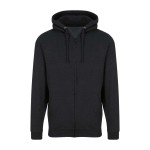 Herren-Kapuzenpullover mit Reißverschluss ZOODIE – Black Smoke XL