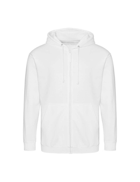 Herren-Kapuzenpullover mit Reißverschluss ZOODIE – Arktisweiß M