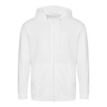 Herren-Kapuzenpullover mit Reißverschluss ZOODIE – Arktisweiß XL