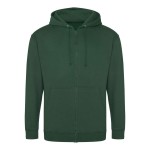 Herren-Kapuzenpullover mit Reißverschluss ZOODIE – Flaschengrün S