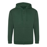 Herren-Kapuzenpullover mit Reißverschluss ZOODIE – Flaschengrün XXL
